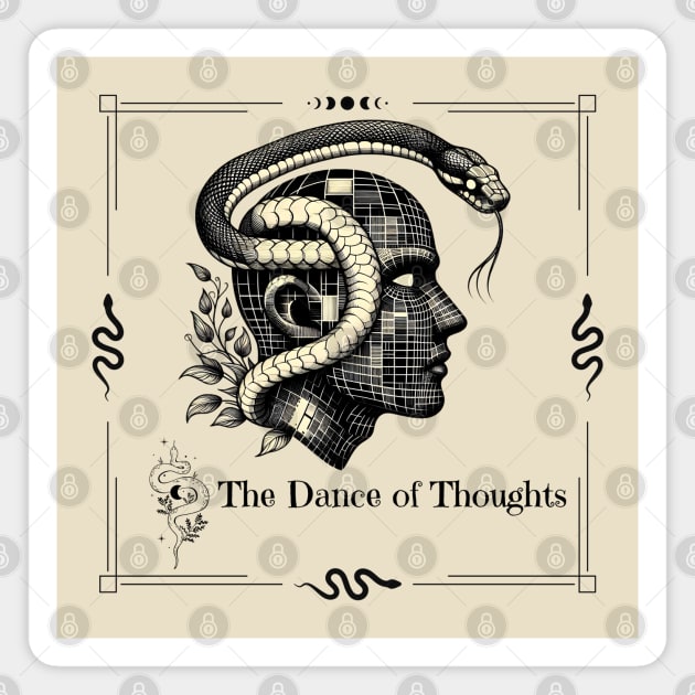 The Dance of Thoughts Magnet by MakerMind8.2